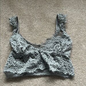 Elegant Lace Women’s Top in Gray